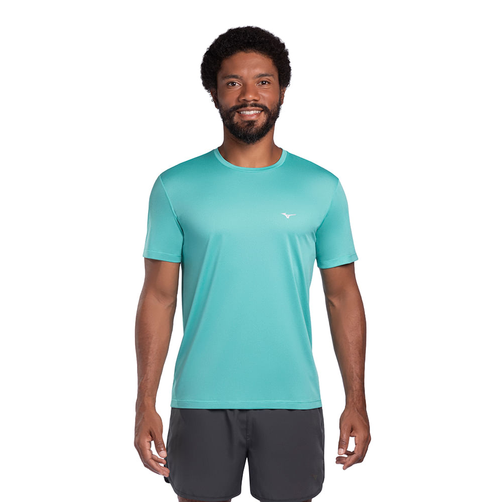 Camiseta de Corrida Masculina Mizuno Run Spark 2 - G Azul