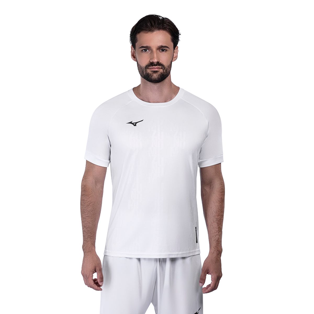 Camiseta de futebol Mizuno II Masculina M Branco