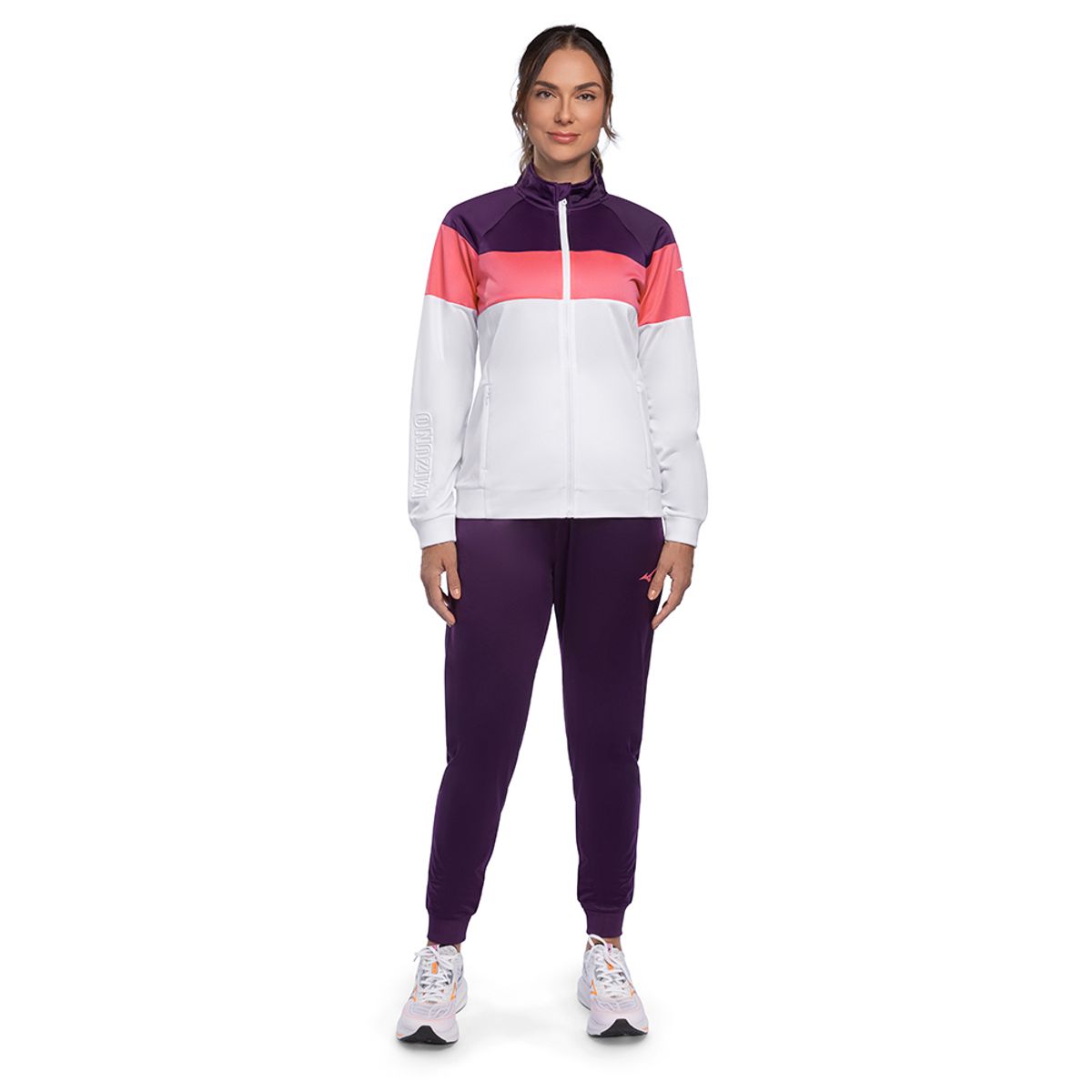 Conjunto de Agasalho de Treino Feminino Root C. III M Branco