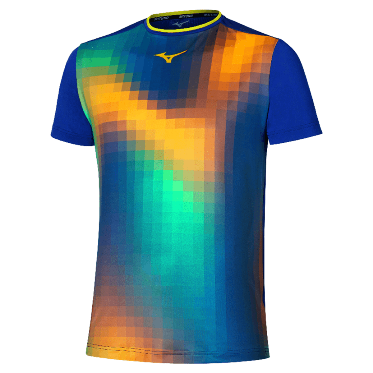 Camiseta de Tennis Mizuno Frontier Shadow Grap Masculina M Azul