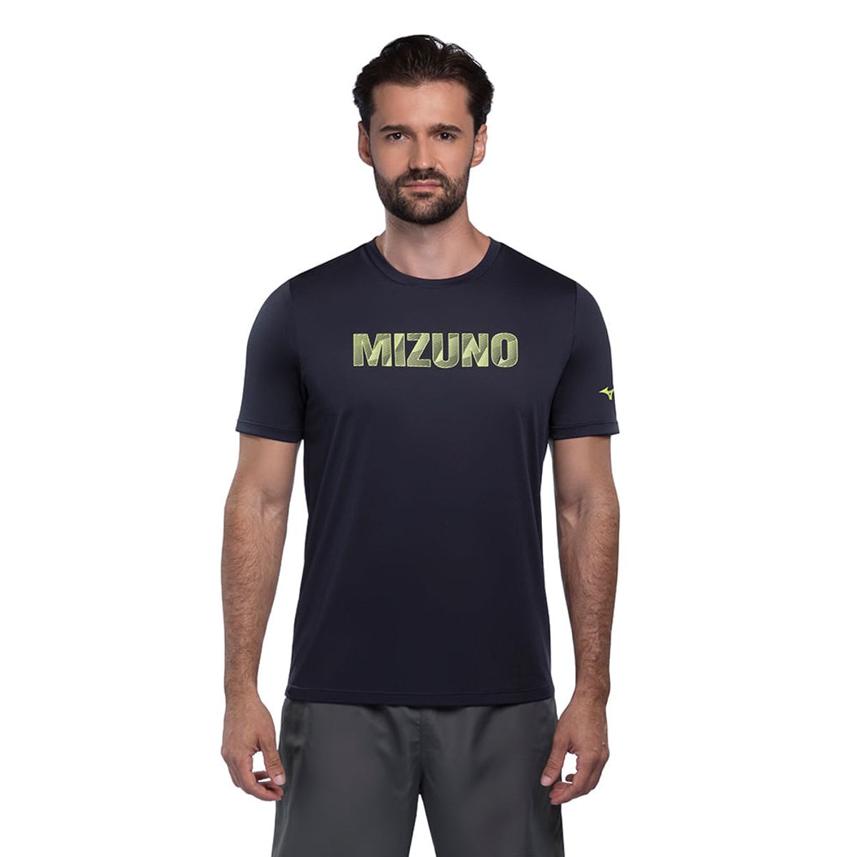 Camiseta de Treino Masculina Mizuno Energy Stamp P Azul