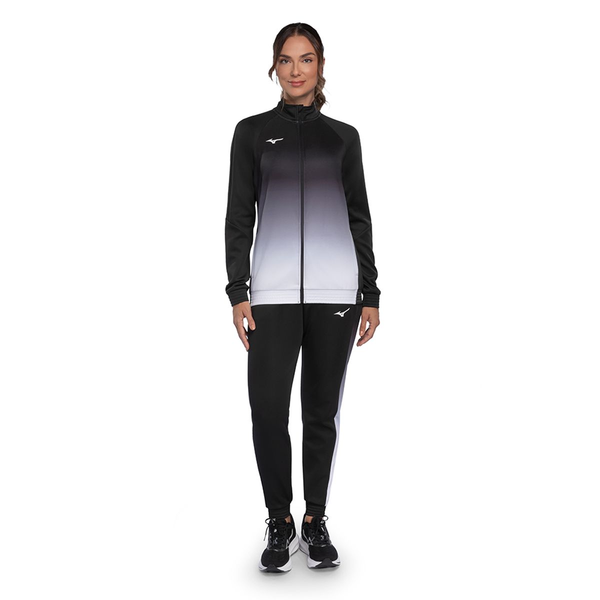 Conjunto de Agasalho de Treino Feminino Mizuno Soul GG Preto