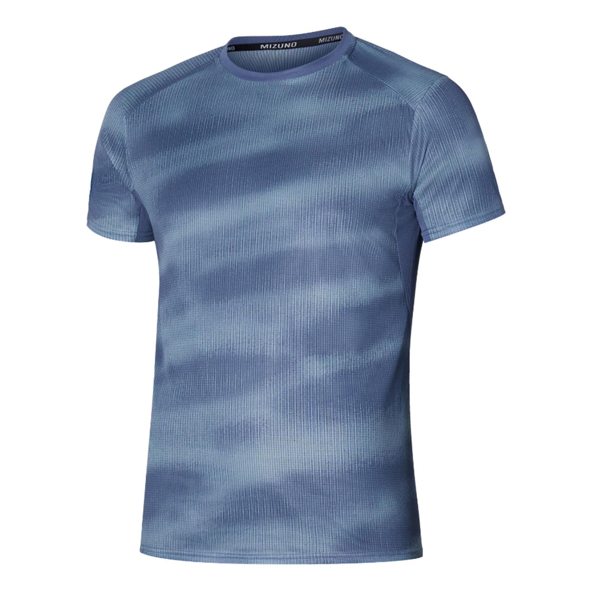 Camiseta de Corrida Mizuno DryAeroFlow Graphic Masculina - P Verde