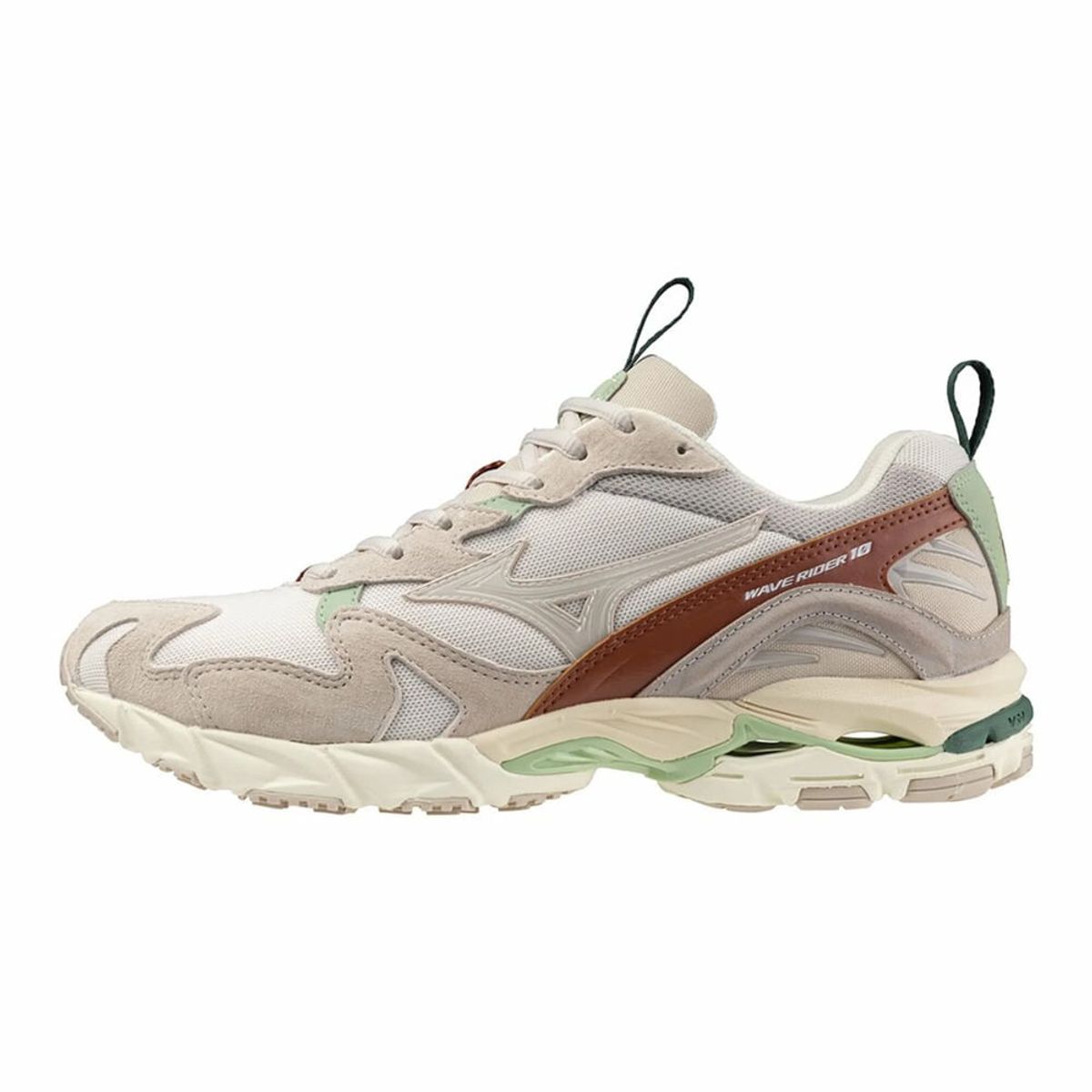 Tênis Casual Mizuno Wave Rider 10 Premium 40 Bege