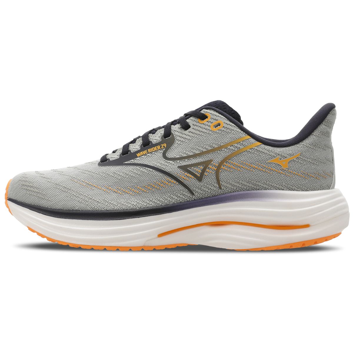 Tênis de Corrida Mizuno Wave Rider 29 44 Cinza