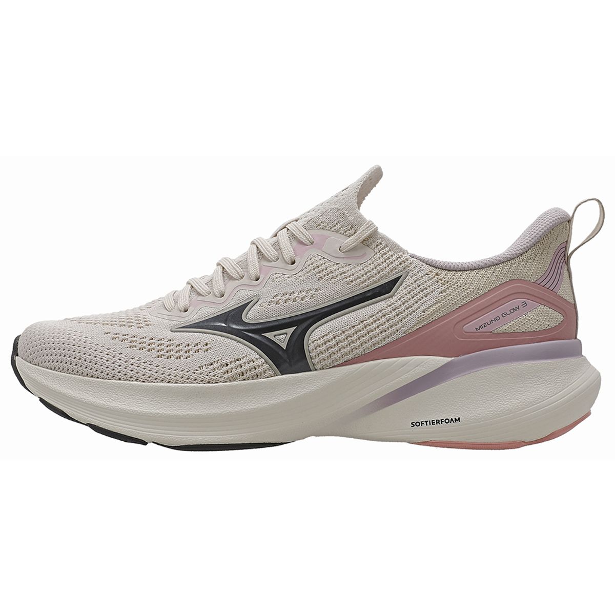 Tênis de Corrida Mizuno Glow 3 Feminino 37 Bege