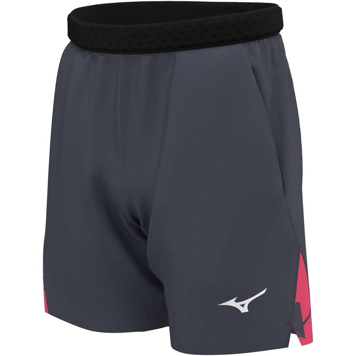 Shorts de Tennis Mizuno Daybreakers 8 Amp Masculino GG Cinza