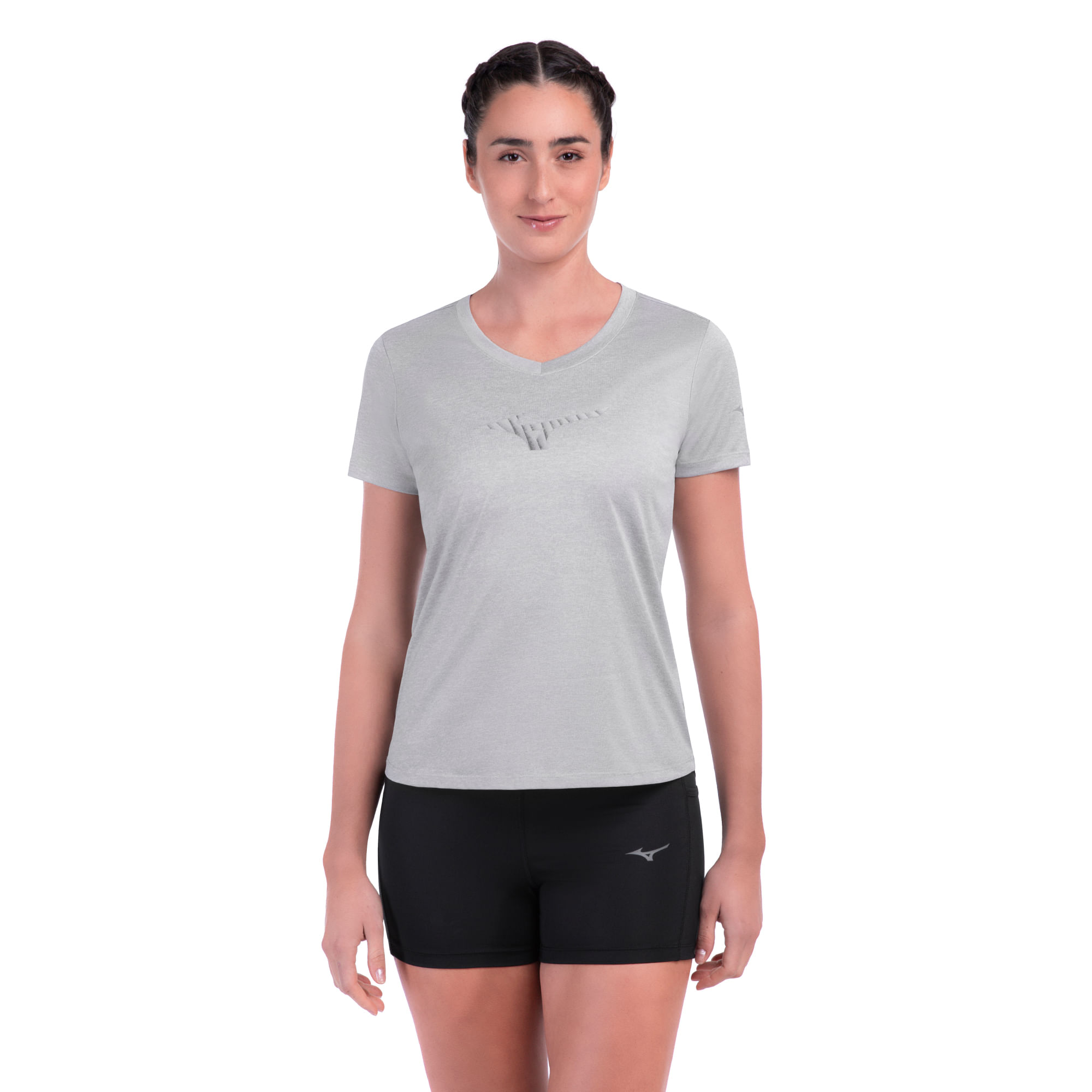 Camiseta de Corrida Mizuno Spark Big Logo 2 Feminina