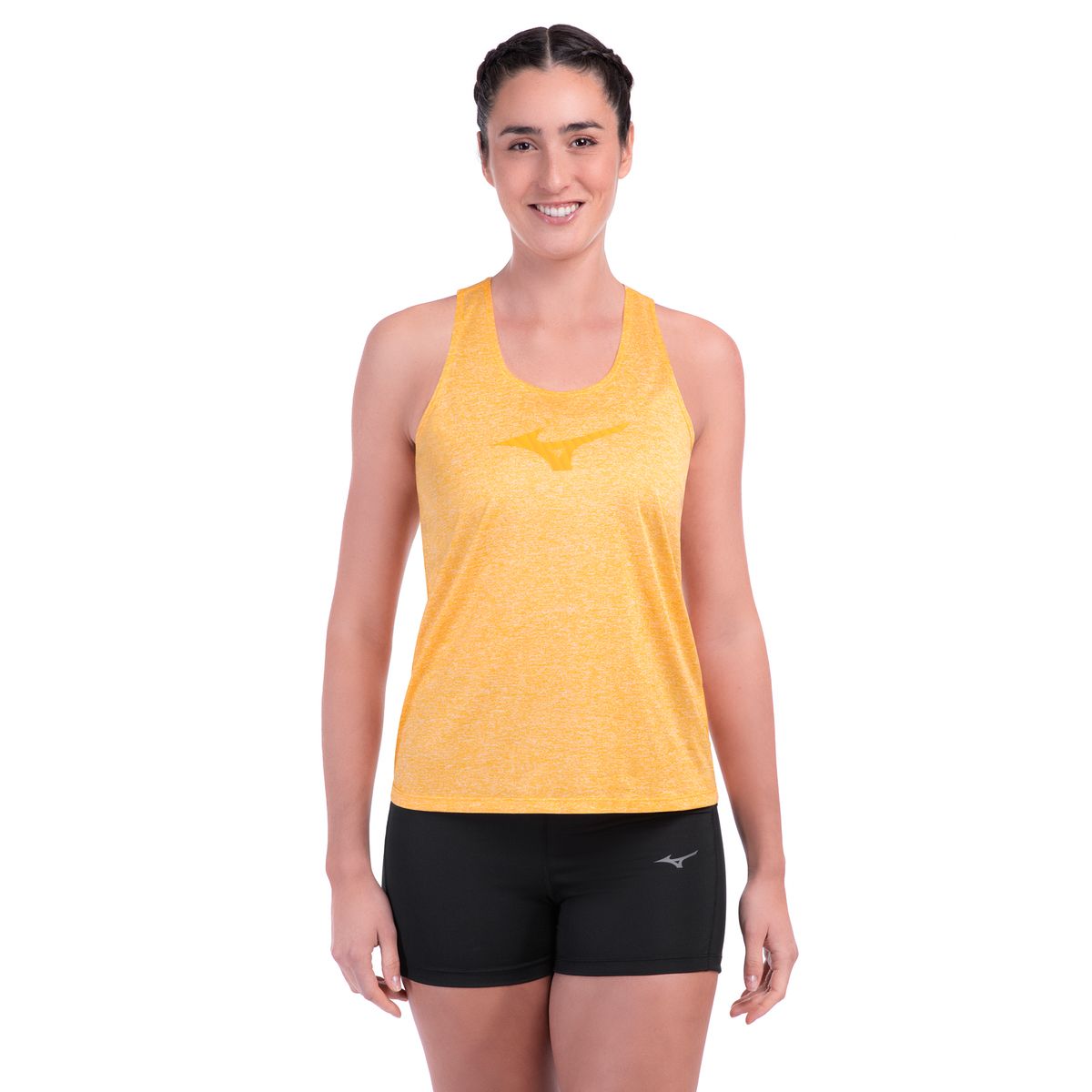 Regata de Corrida Mizuno Spark Big Logo 2 Feminina EG Amarelo