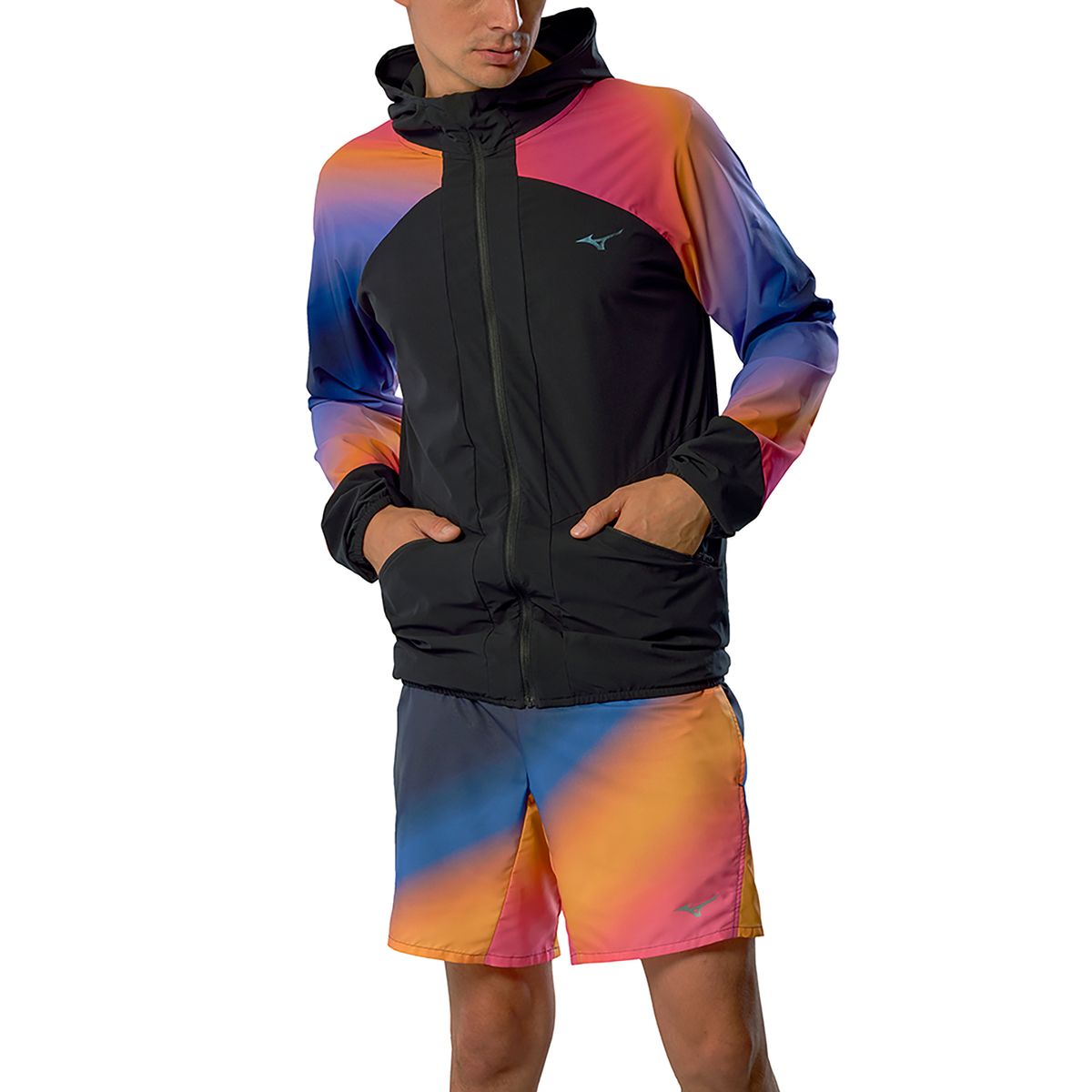 Jaqueta de Corrida Mizuno Active Alpha Masculina P Preto