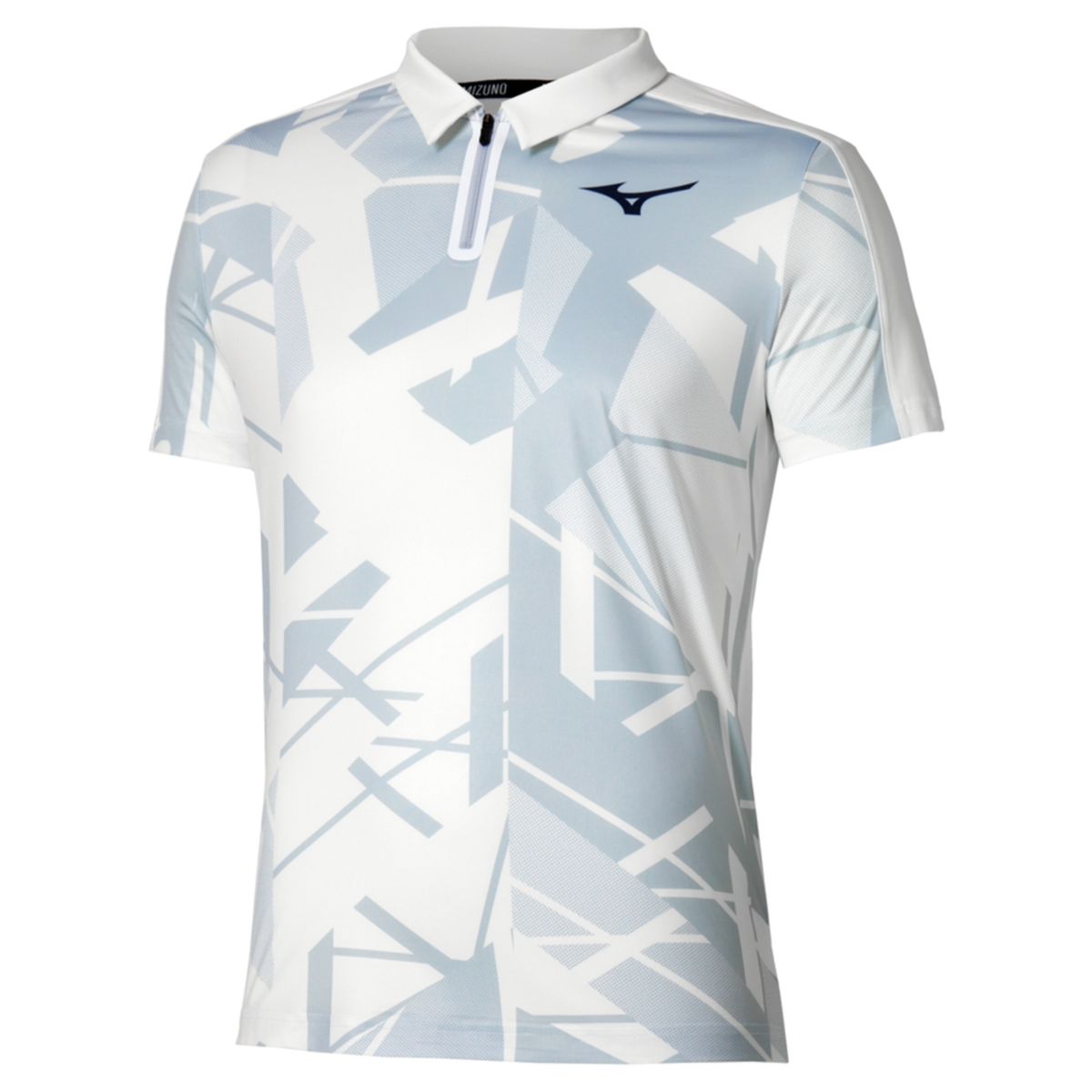 Camiseta Polo de Tennis Mizuno Daybreakers Shadow Masculina GG Branco