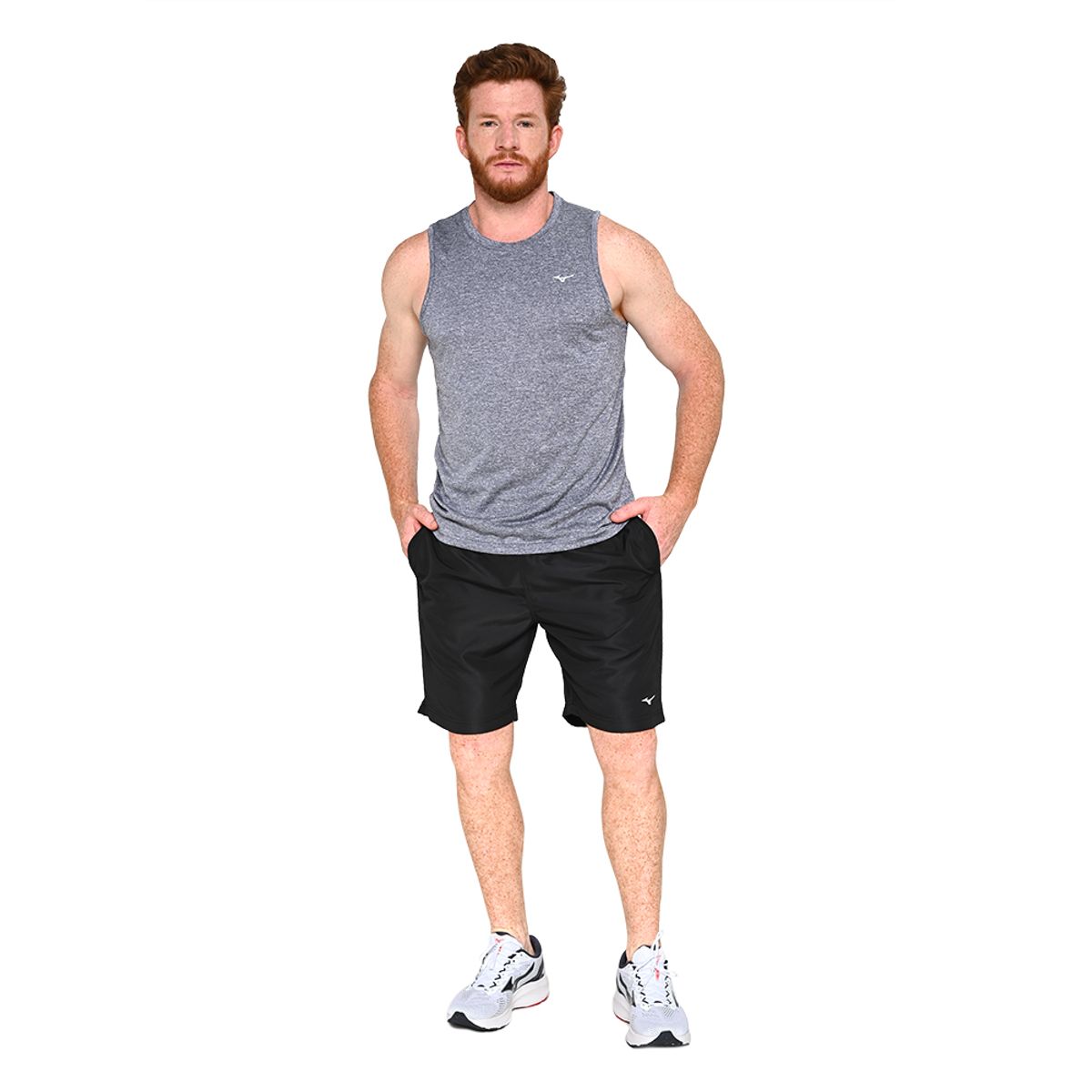 Bermuda de Treino Masculina Mizuno Basic Rip Stop 3 M Preto