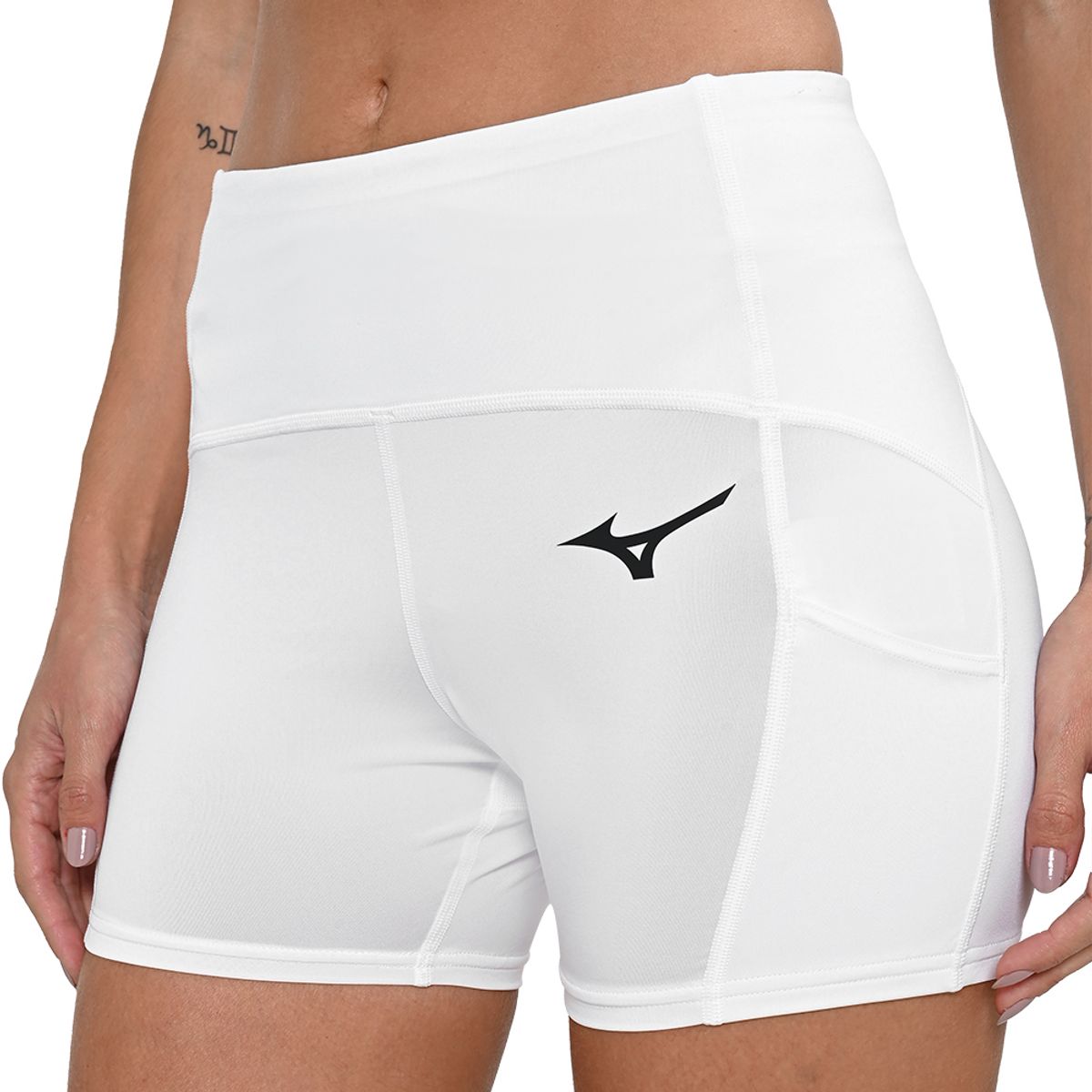 Shorts de Tennis Feminino Mizuno Tight M Branco