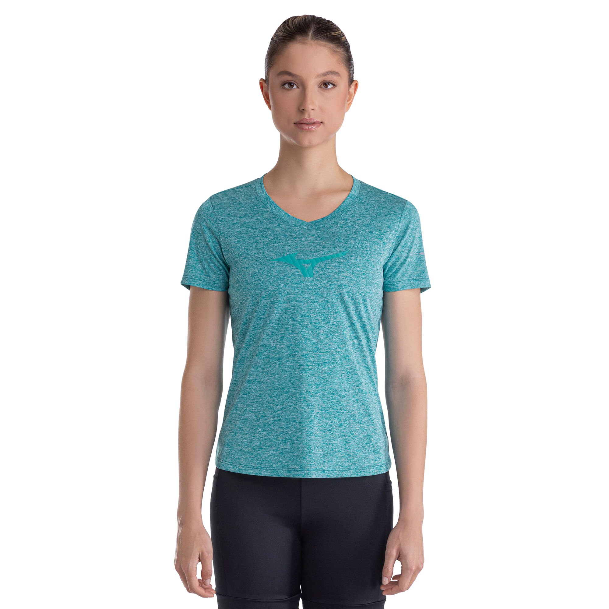 Camiseta de Corrida Mizuno Spark Big Logo 2 Feminina