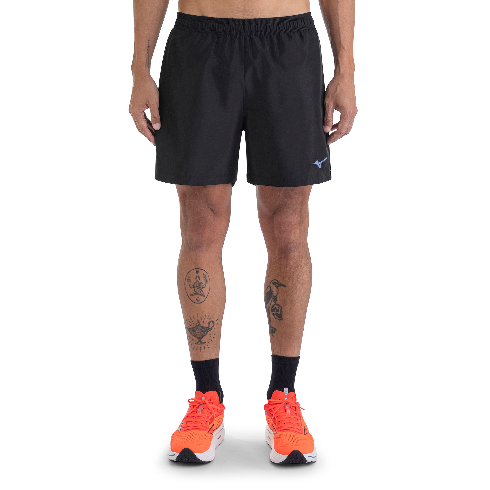 Bermuda de corrida Mizuno Run Easy 5 Masculina - G Preto