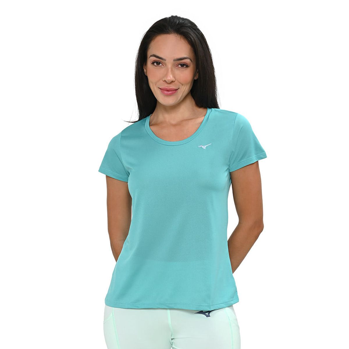 Camiseta de Corrida Feminina Mizuno Nirvana P Azul