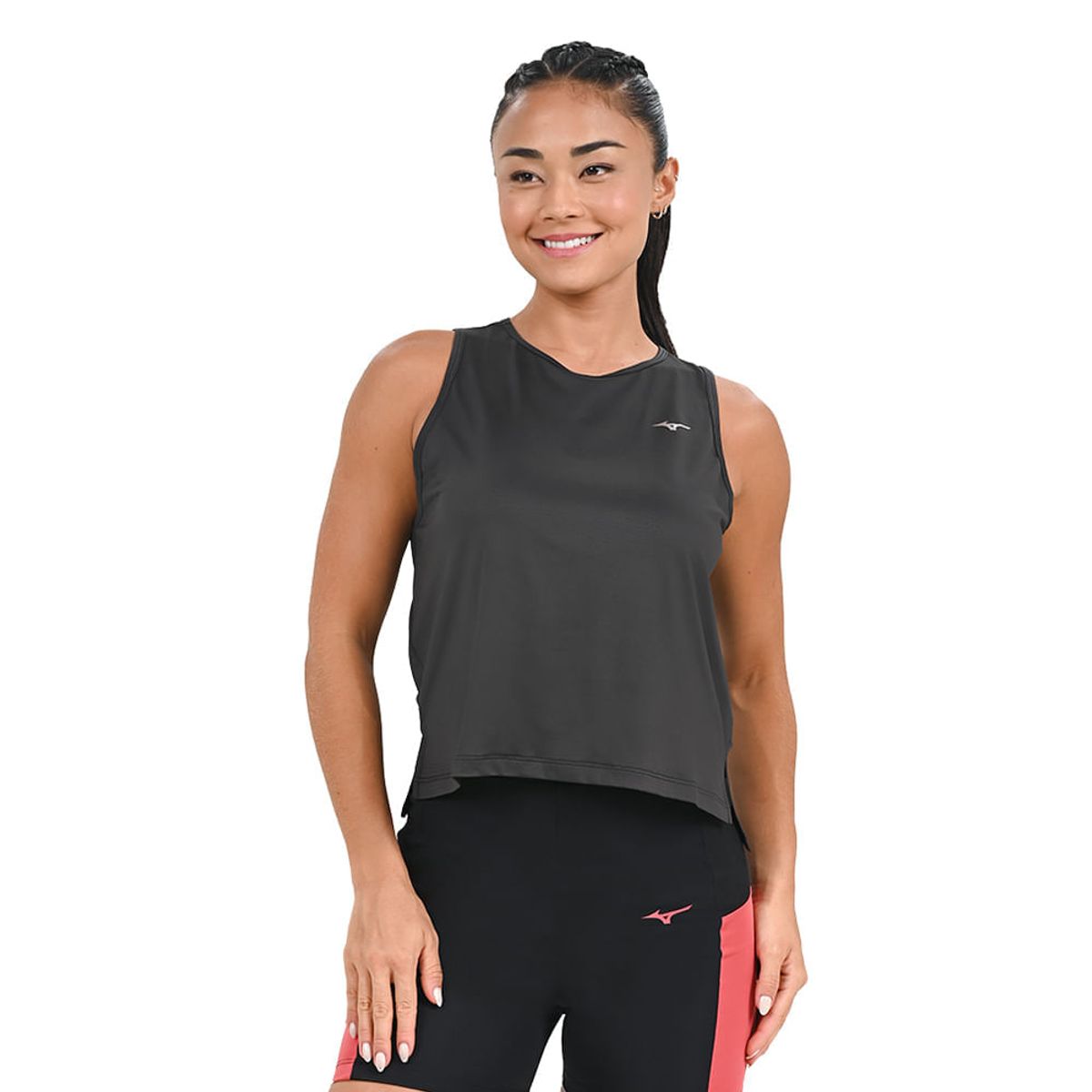 Regata Cropped de Treino Feminina Mizuno Soul Fit G Preto