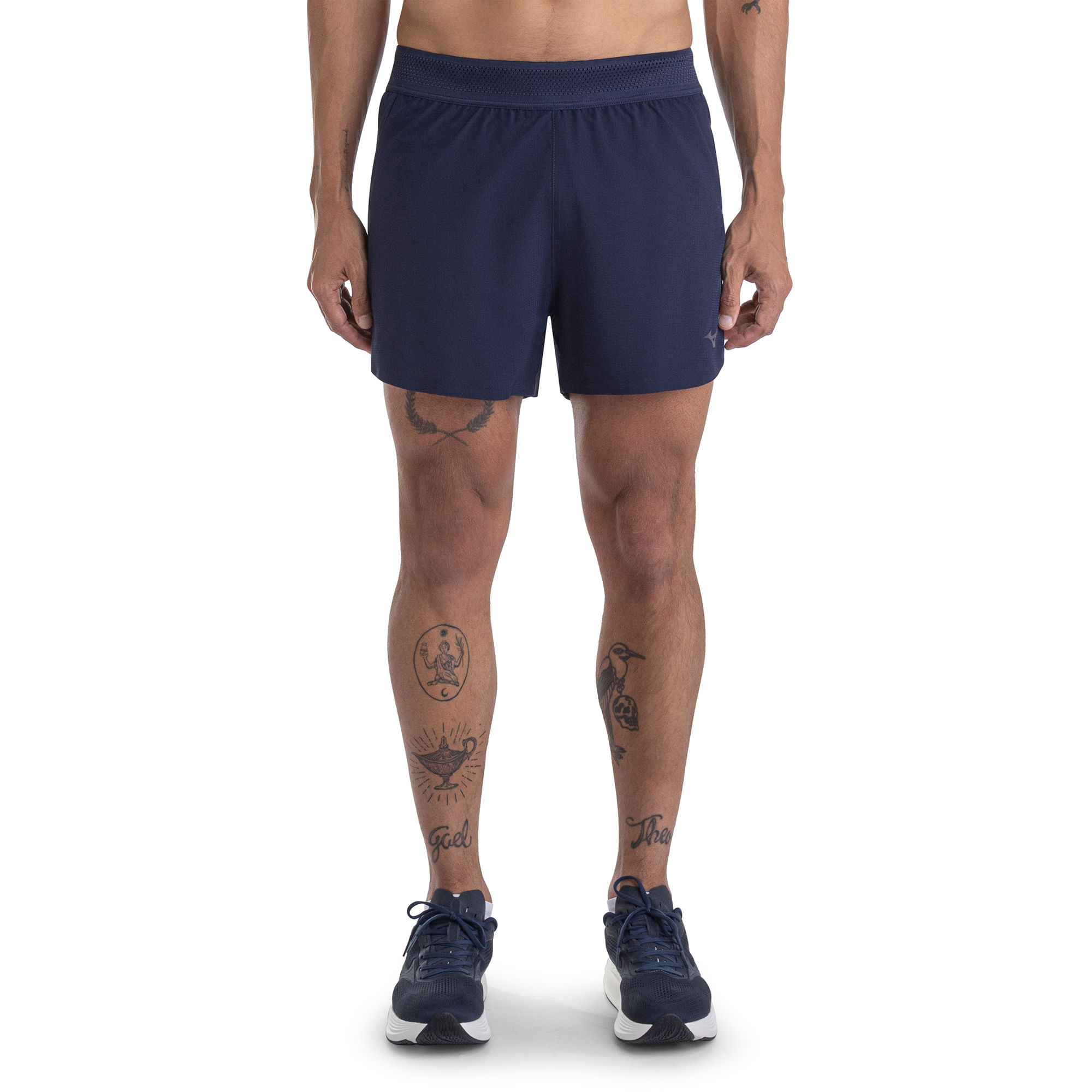 Shorts de Corrida Mizuno High 4 Masculino - G Azul