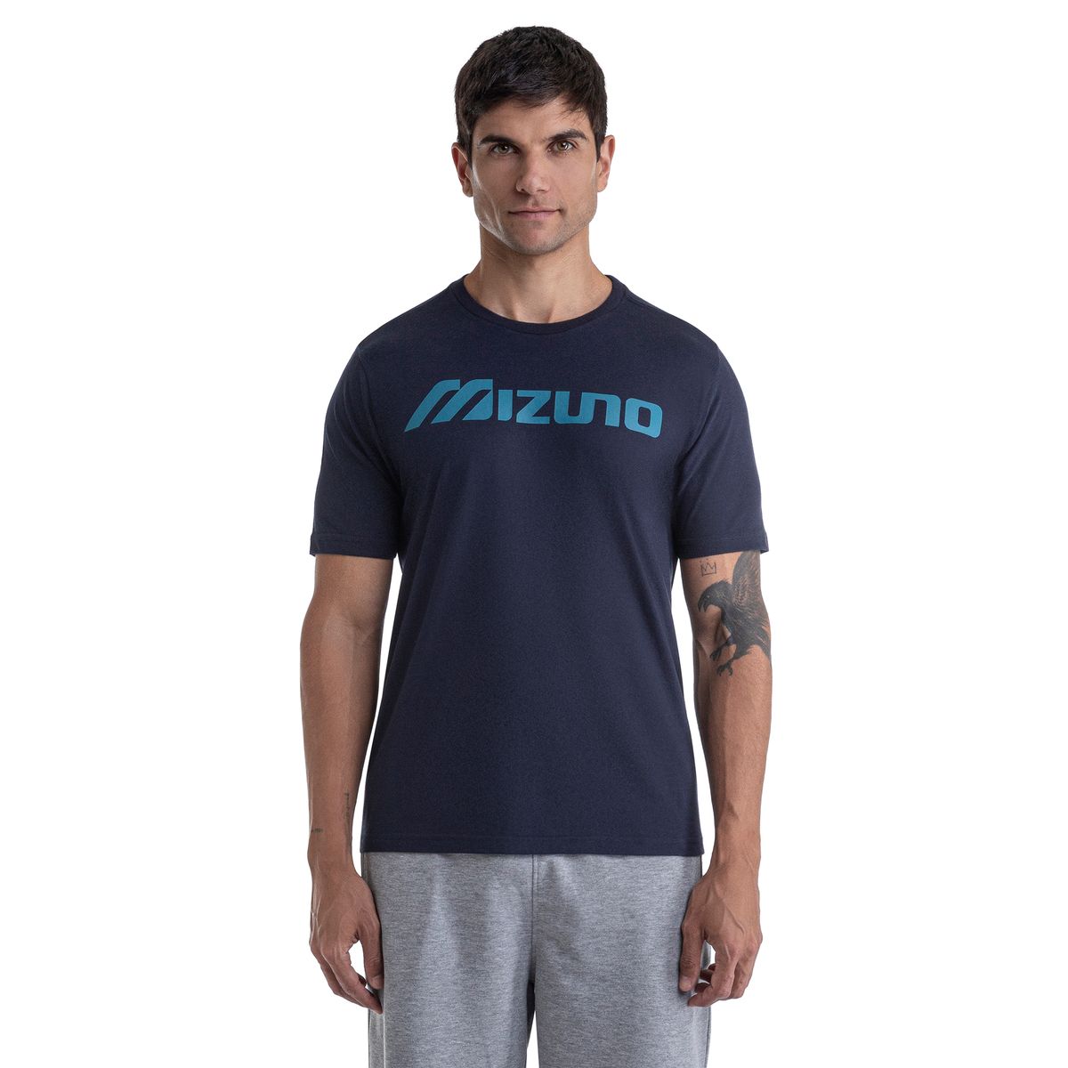 Camiseta Mizuno Big Logo G Azul