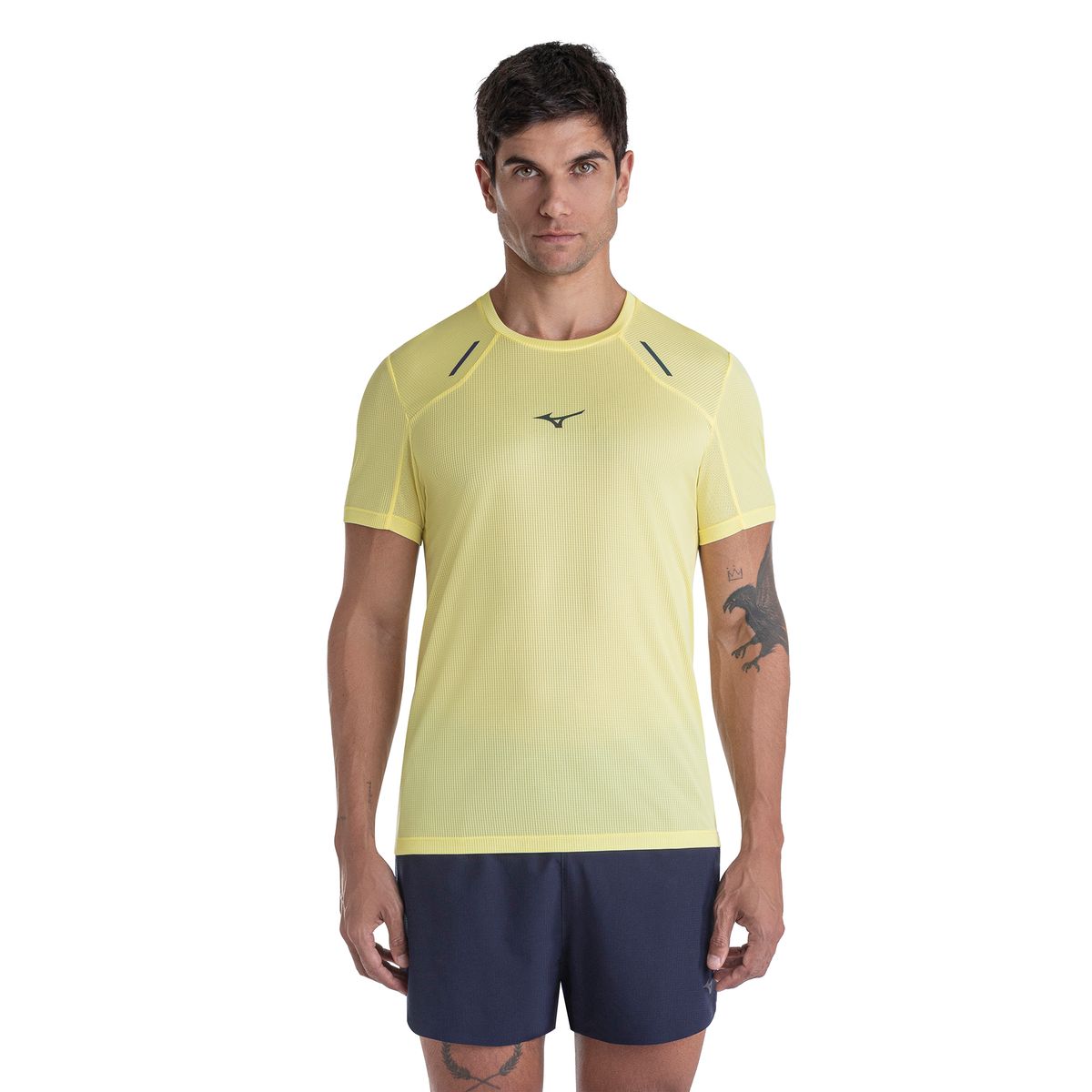 Camiseta de Corrida Mizuno High 3 P Amarelo