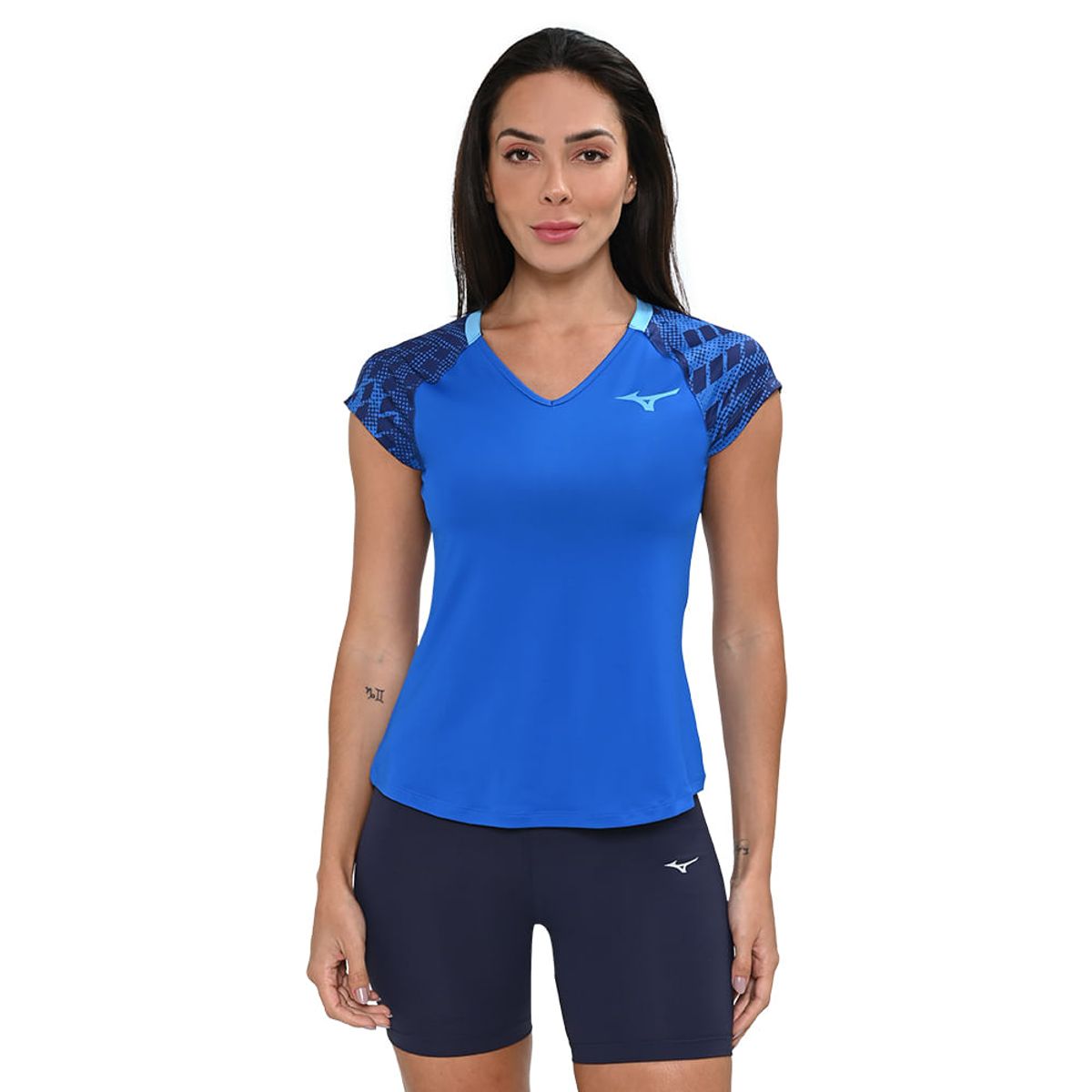 Camiseta de Tennis Mizuno Mugen Printed P Azul