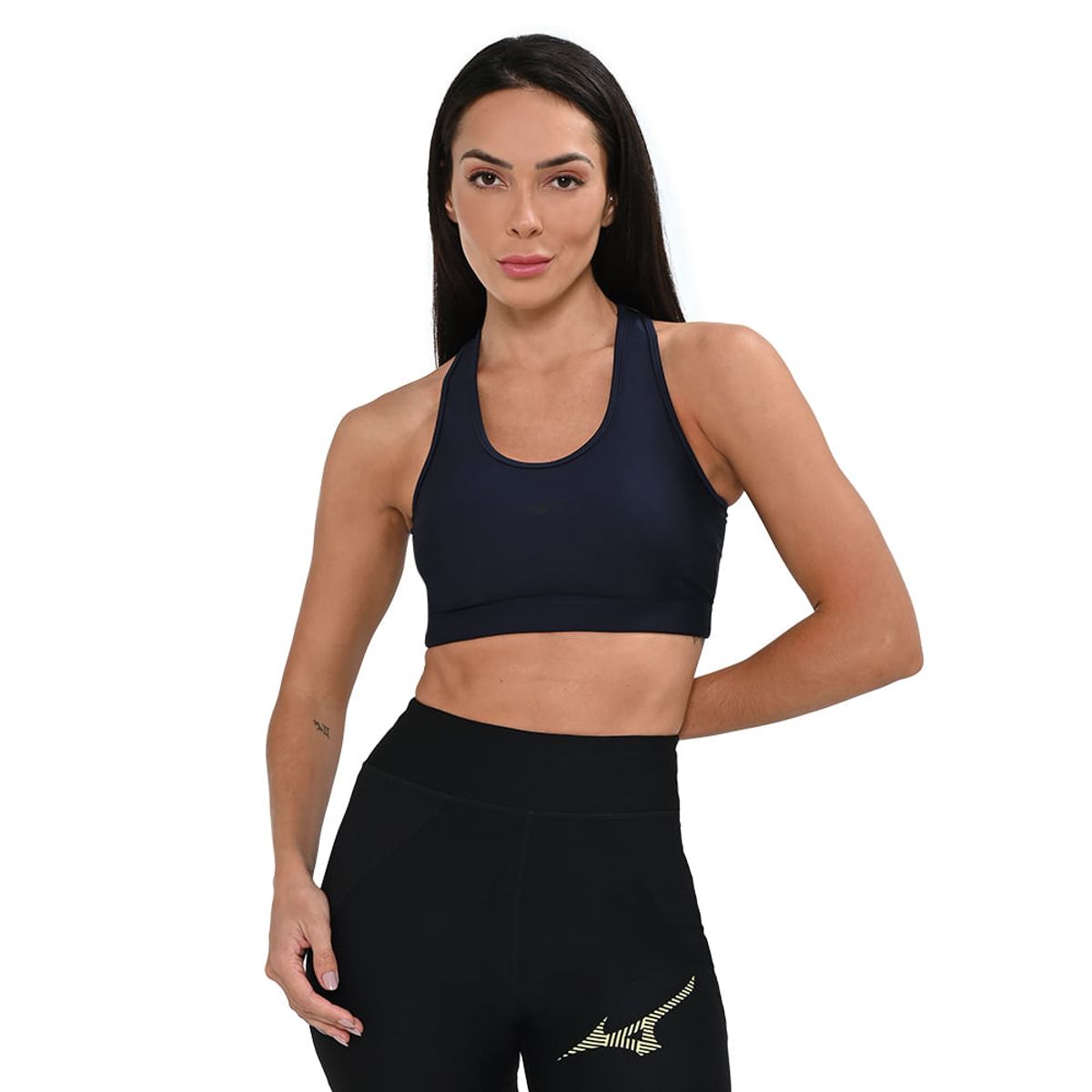 Top de Treino Mizuno Sportwear Feminino G Azul