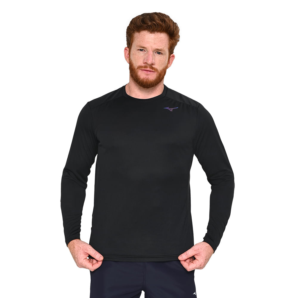 Camiseta de Treino Mizuno Two Loops 88 LS Masculina