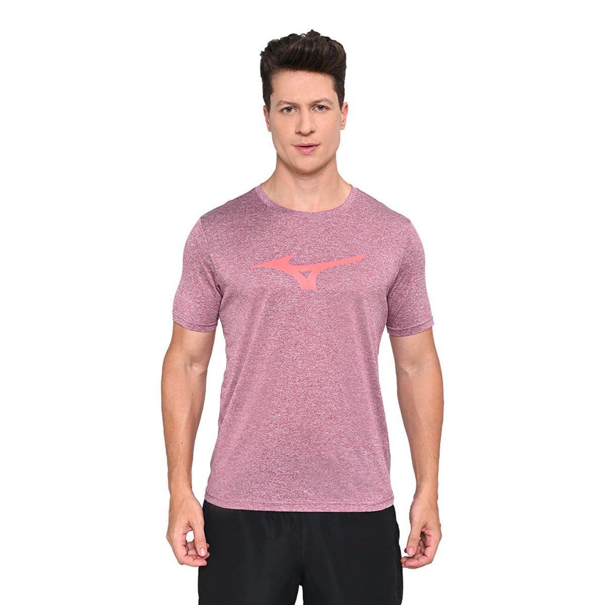 Camiseta de Corrida Mizuno Run Spark Mescla Masculina M Vermelho