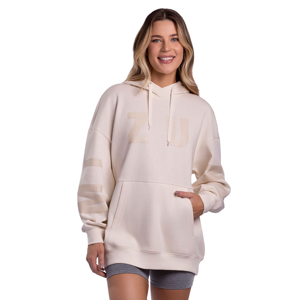 Moletom Canguru Sportstyle Feminino Mizuno - P Rosa