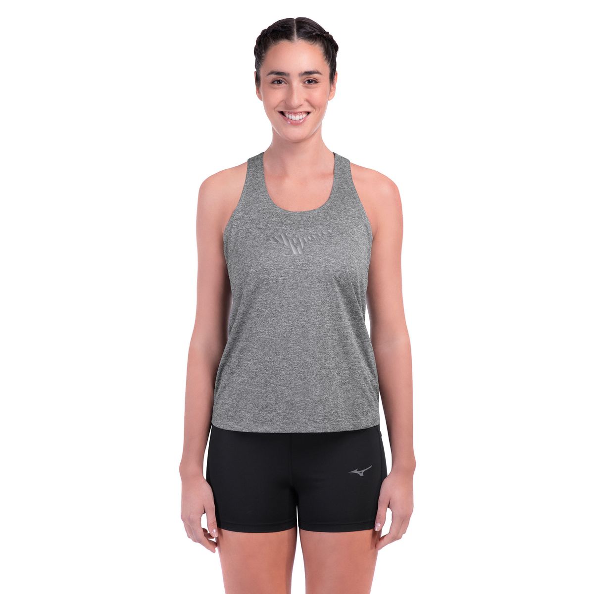 Regata de Corrida Mizuno Spark Big Logo 2 Feminina P Cinza
