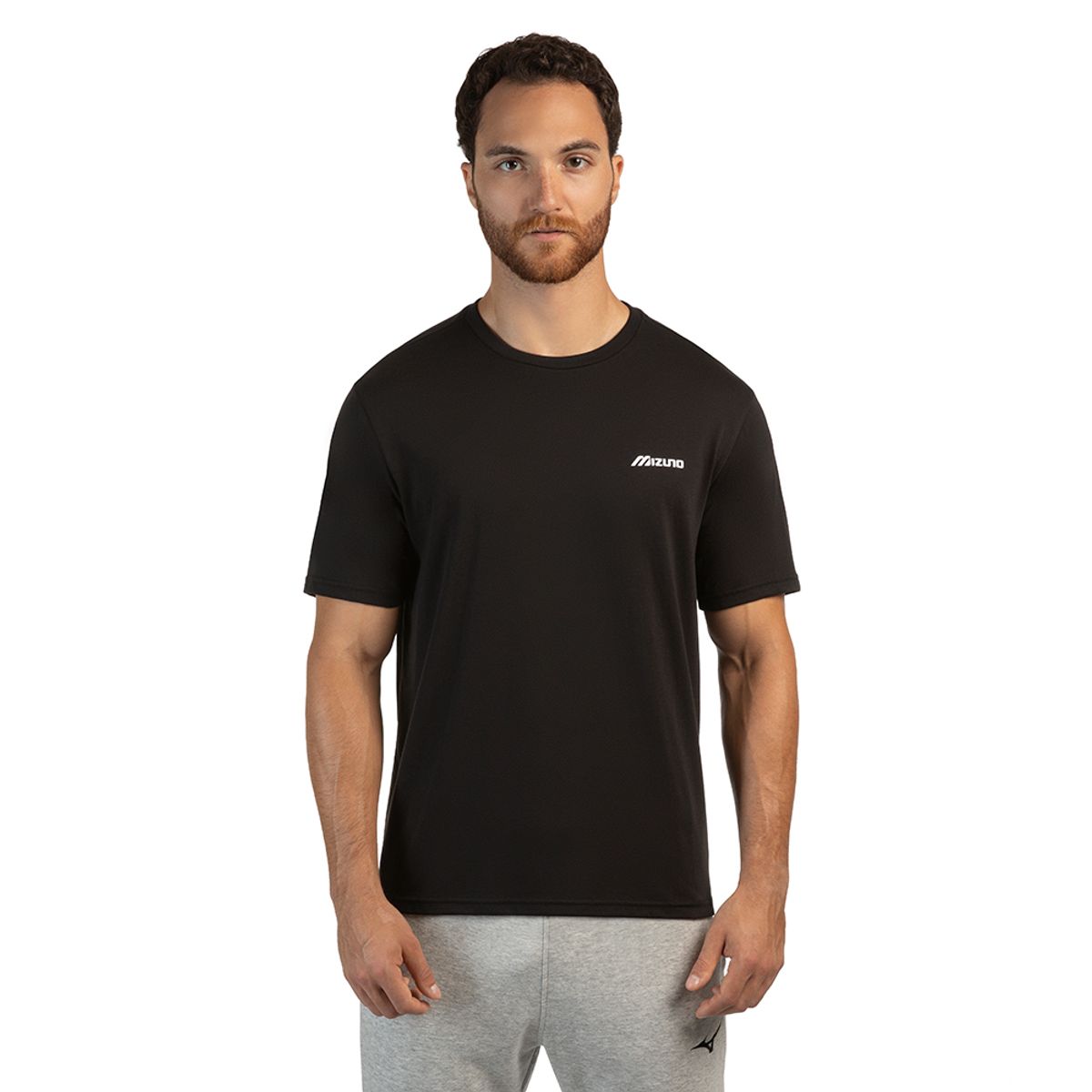 Camiseta Masculina Mizuno Basic Logo P Preto