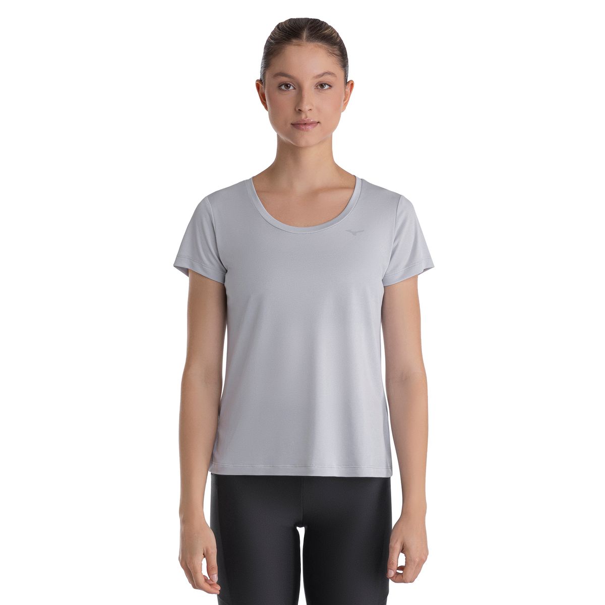 Camiseta de Corrida Mizuno Nirvana G Cinza