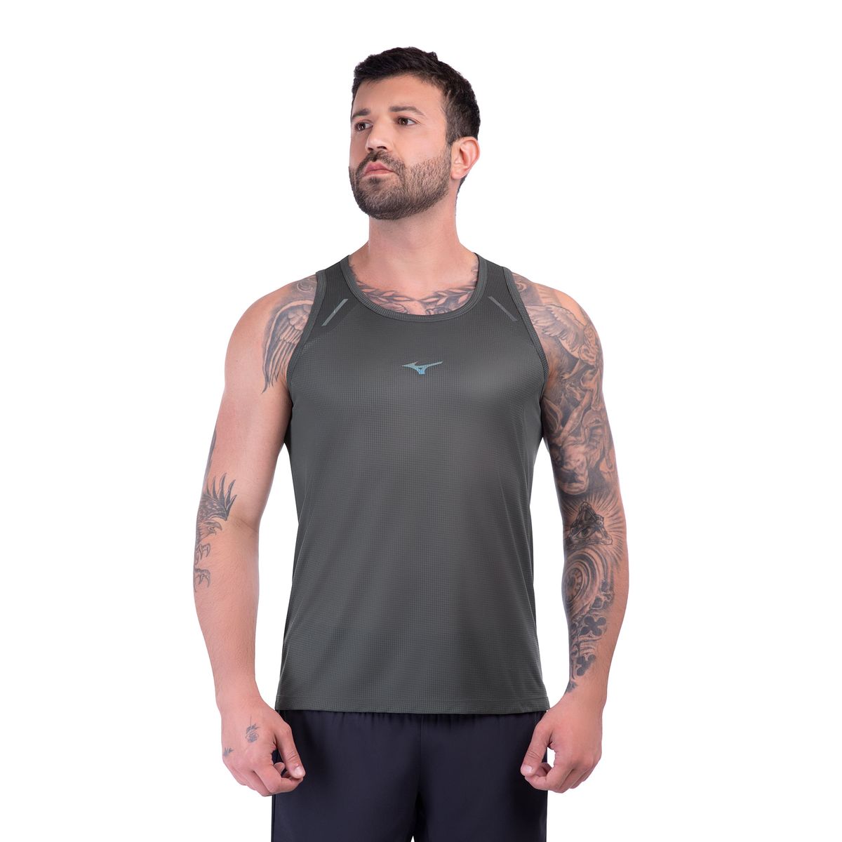 Regata de Corrida Mizuno High 3 Masculina P Preto