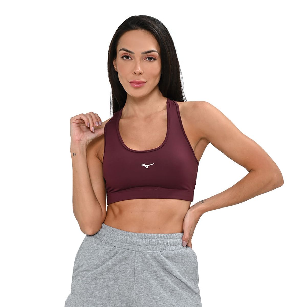 Top de Treino Feminino Mizuno Essence G Roxo