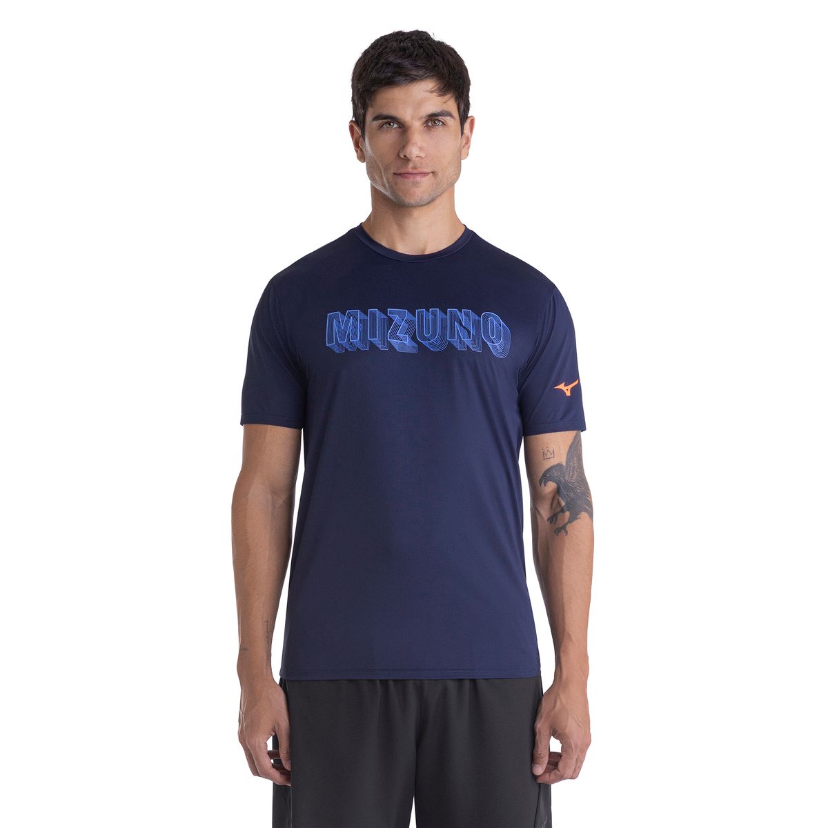 Camiseta de Corrida Mizuno Focus Stamp P Azul