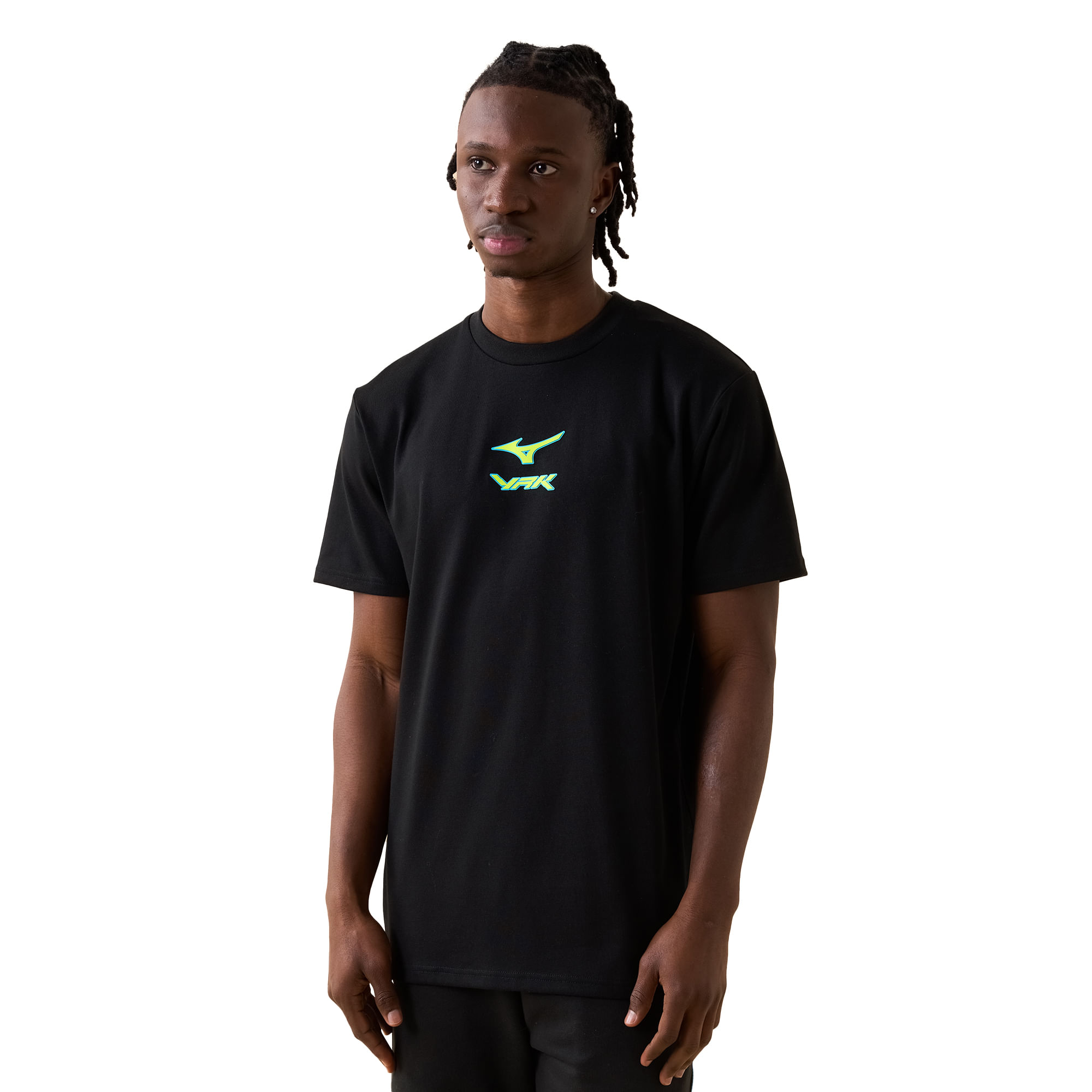 Camiseta Casual Vrunk x Mizuno Core - P Preto