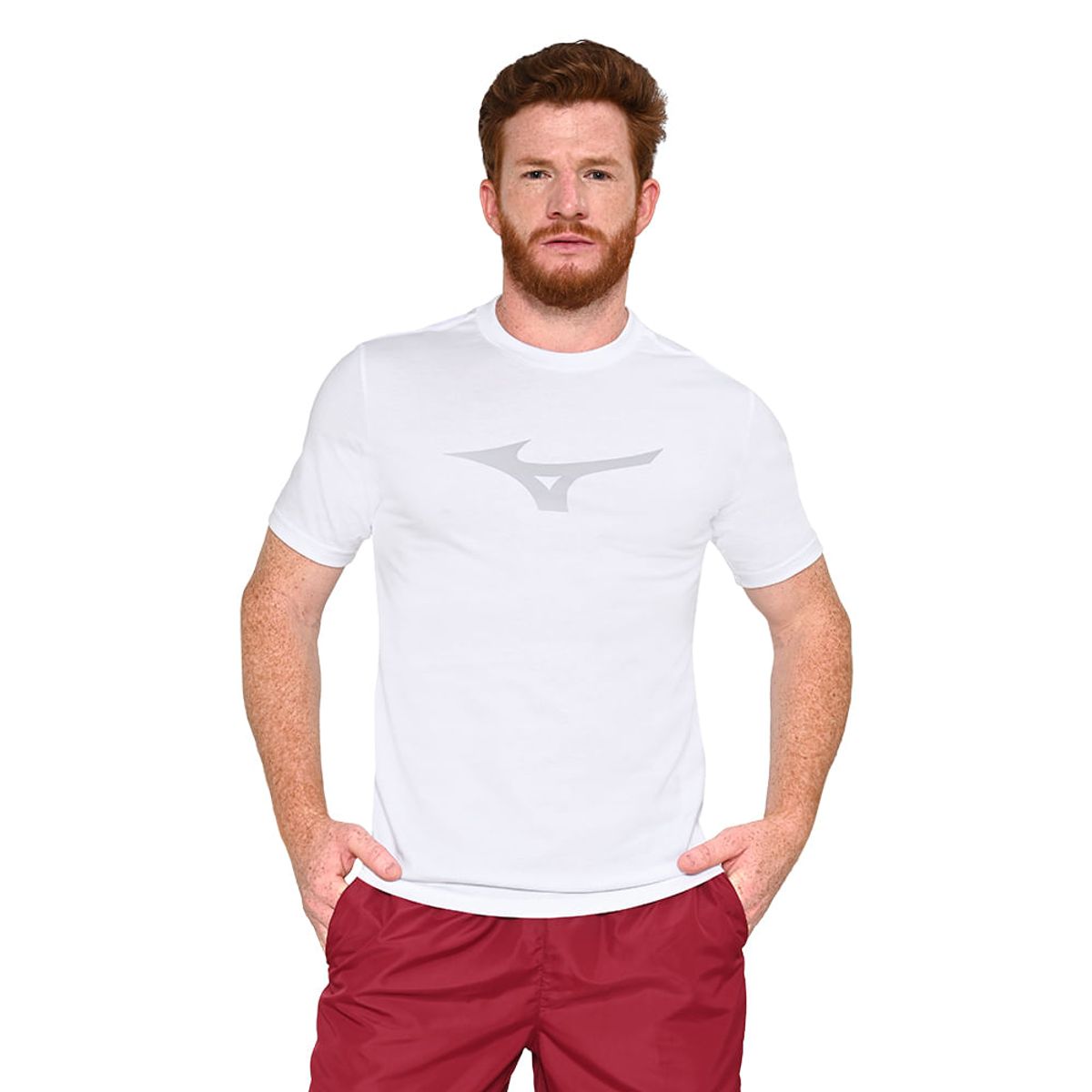Camiseta Mizuno Basic Big Masculina GG Branco