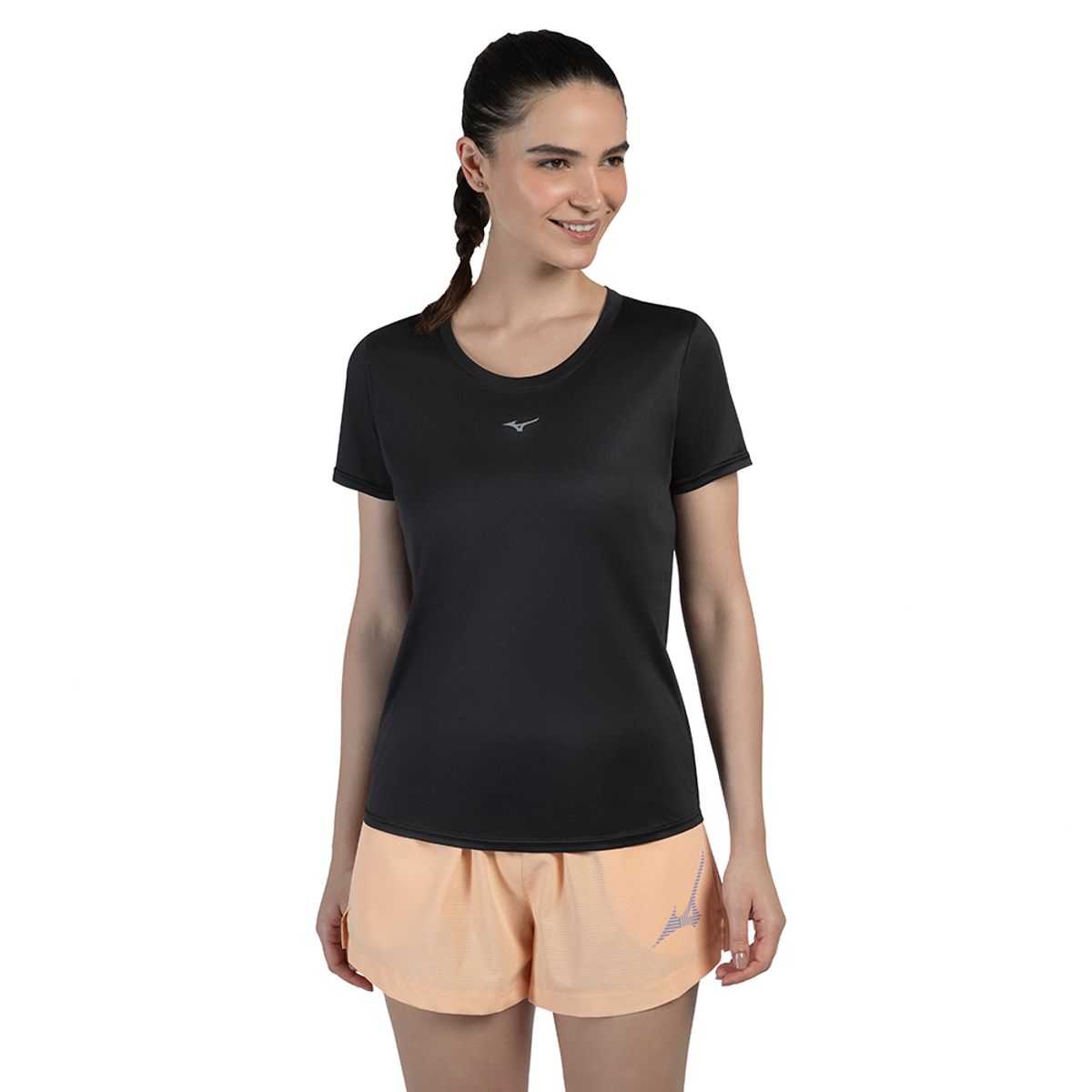 Camiseta de Corrida Feminina Mizuno Run Spark P Preto