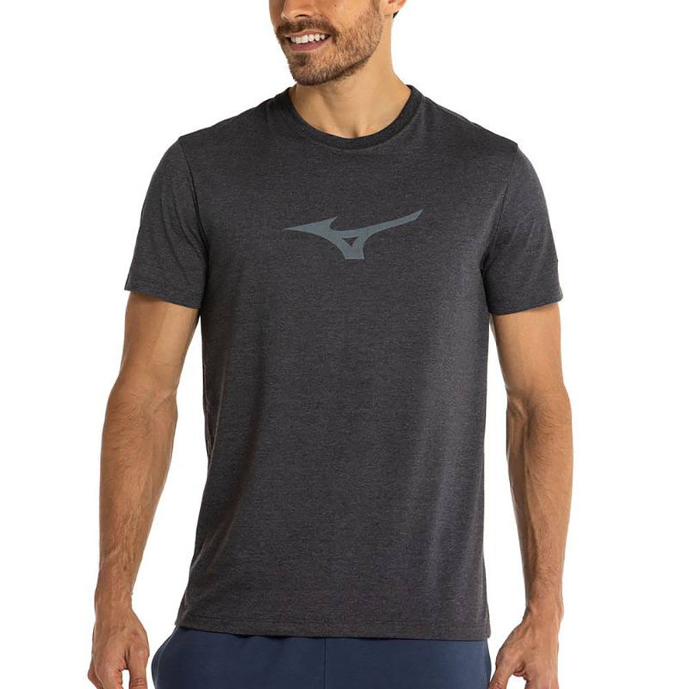 Camiseta de Treino Masculina Mizuno Lifestyle - P Cinza