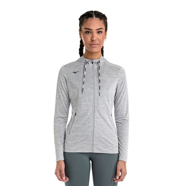 Jaqueta Mizuno Mescla Feminina P Cinza