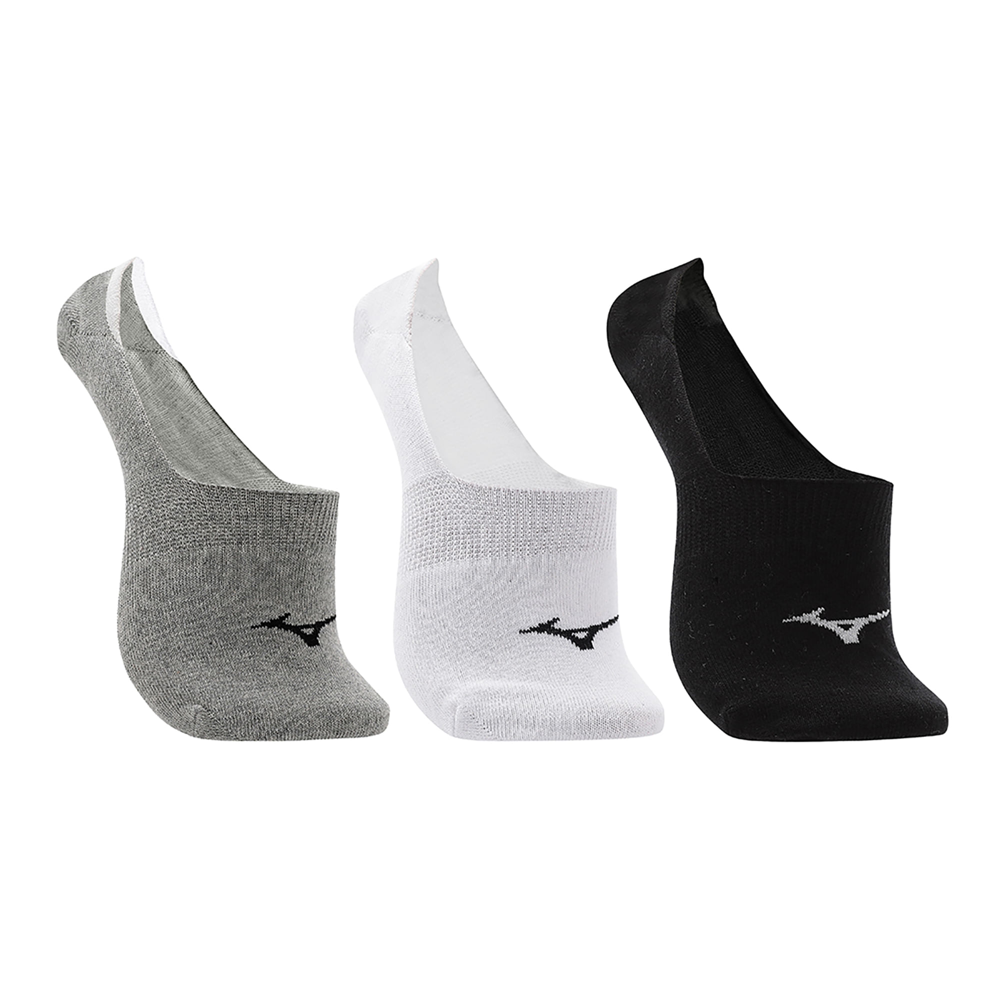 Kit Meia Cano Invisível Mizuno Basic tam. 33-38 - Pacote com 3 pares