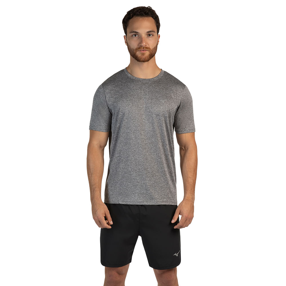 Camiseta de Corrida Masculina Mizuno Run Spark 2 Mescla
