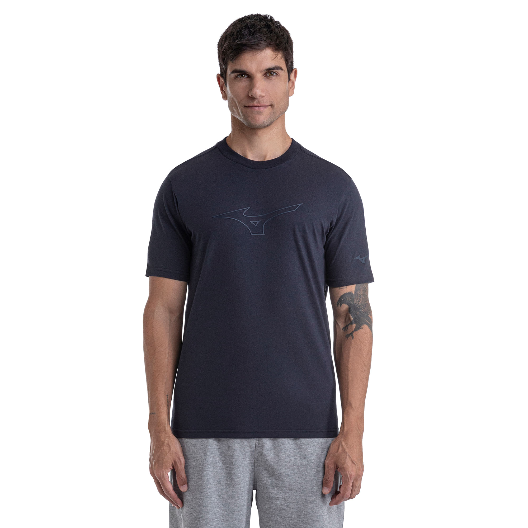 Camiseta Casual Mizuno Big Logo Masculina