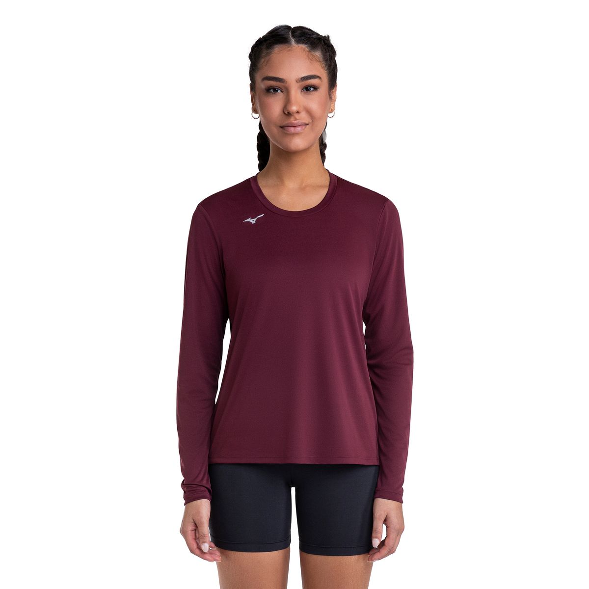 Camiseta de Treino Manga longa Mizuno Energy 2.0 Feminina G Roxo
