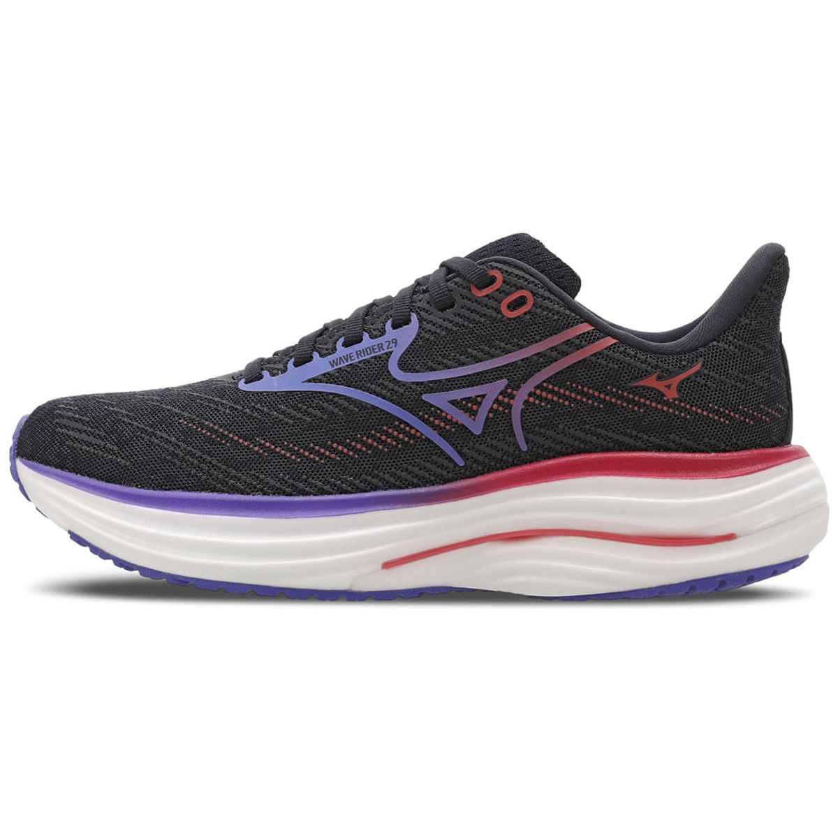 Tênis de Corrida Mizuno Wave Rider 29 35 Cinza
