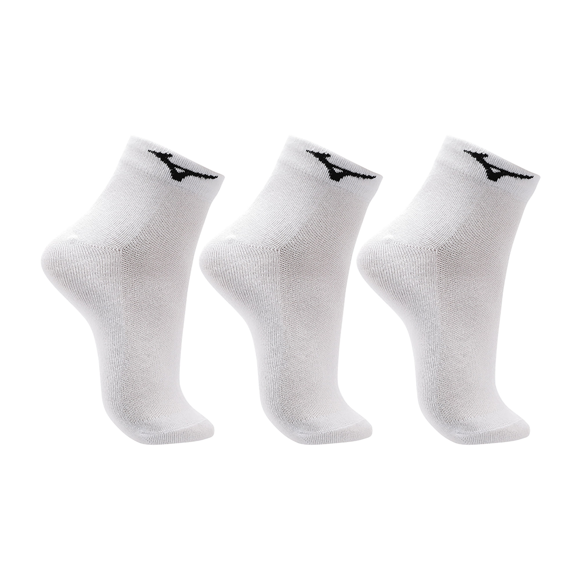 Kit Meia Cano Curto Mizuno Basic tam. 33-38 - Pacote com 3 pares