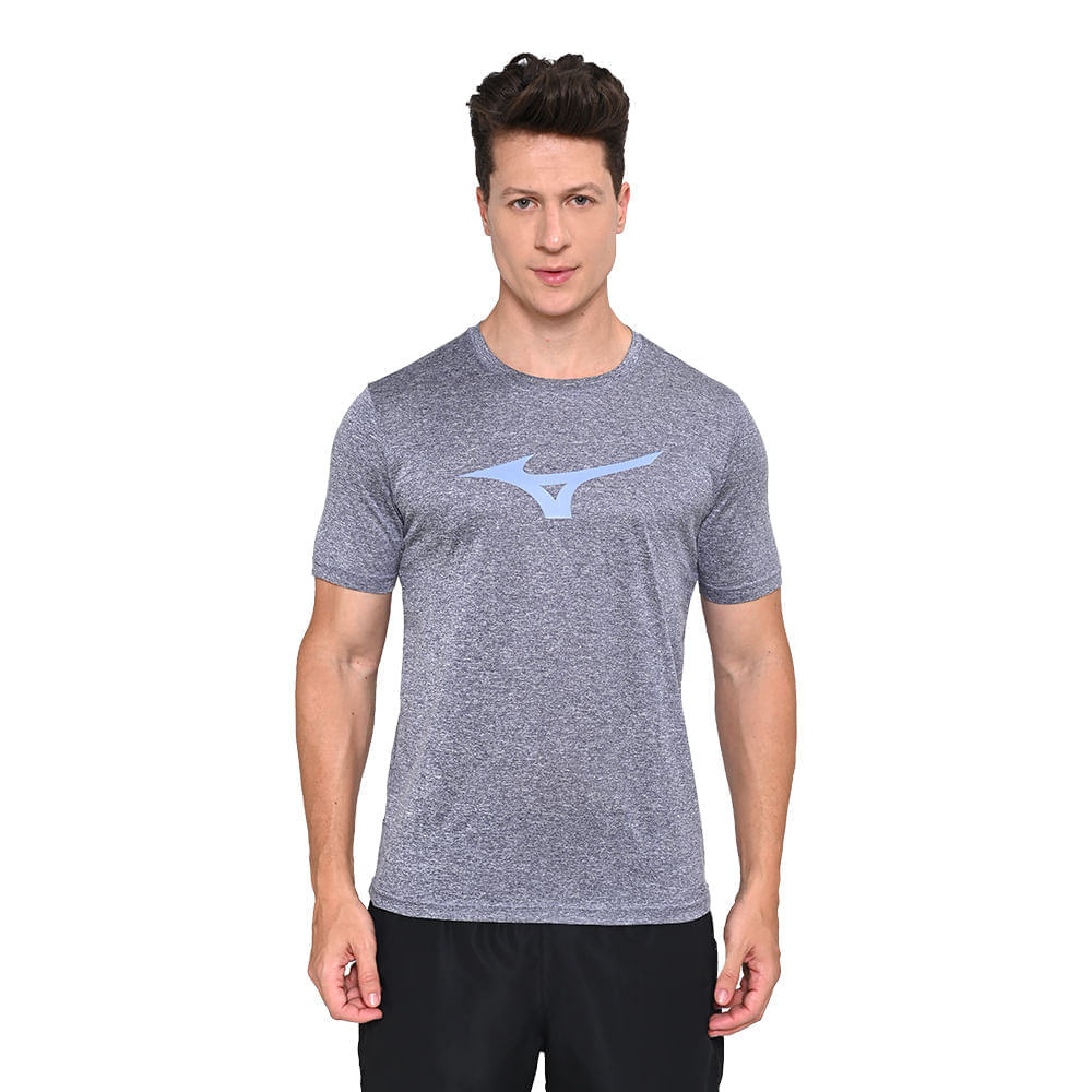 Camiseta de Corrida Mizuno Run Spark Mescl Masculino