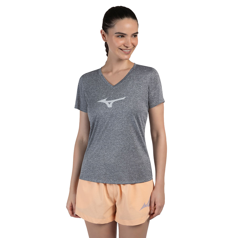 Camiseta de Corrida Feminina Mizuno Big Logo