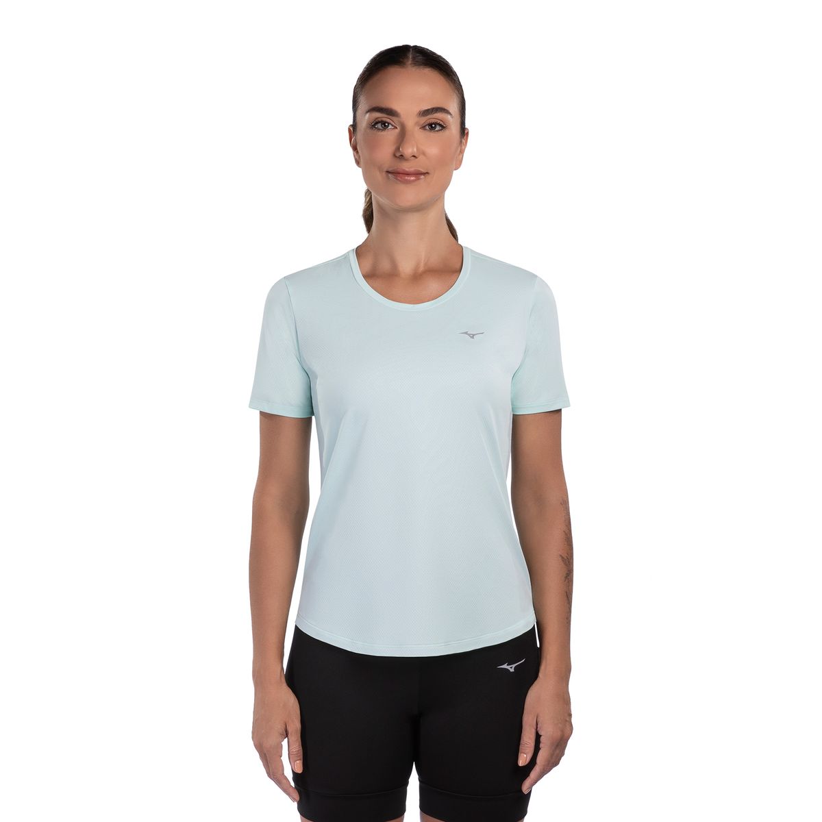 Camiseta de Corrida Feminina Mizuno Pro Uv P Azul