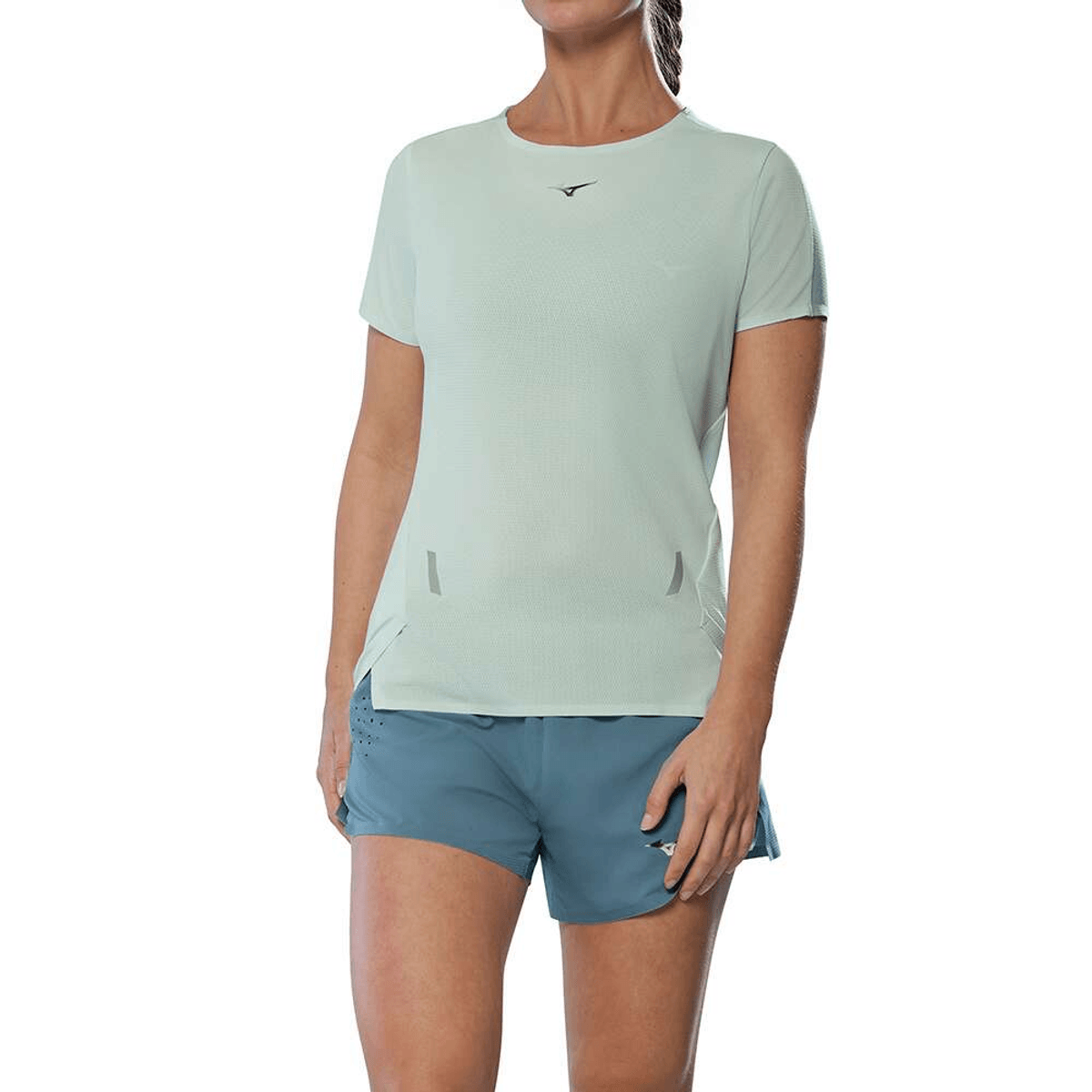 Camiseta de Corrida Mizuno Tech Light Feminina P Verde